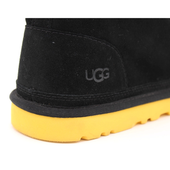 Ugg Men's Neumel Black Yellow Suede Leather Chukka Ankle Boots Sz 10 NEW - Picture 8 of 11